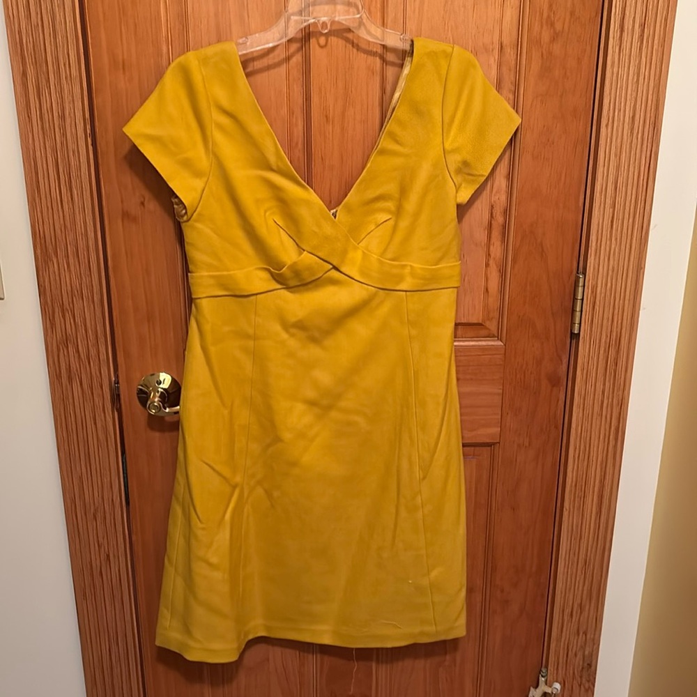 Lovely bright yellow wool dress by J Crew in size 12.